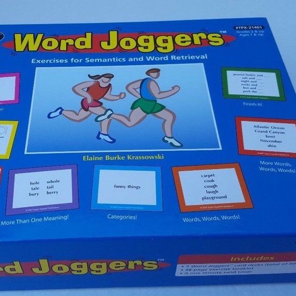 Super Duper Publications Word Joggers Exercises Semantics Game #TPX-21401 RARE - Picture 1 of 14